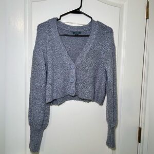 Gray cropped sweater